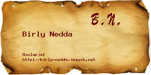 Birly Nedda névjegykártya